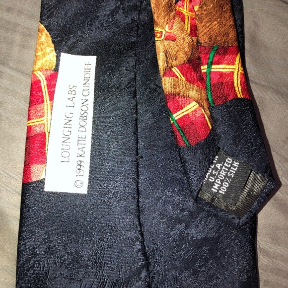 Labs Dogs 100 % Silk men’s tie - Picture 7 of 8